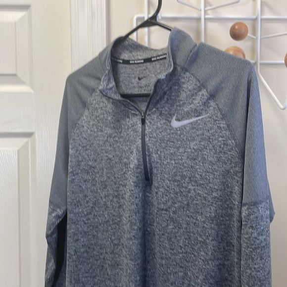 Nike Running Quarter-Zip Pullover Top - Grey - M - Picture 4 of 11